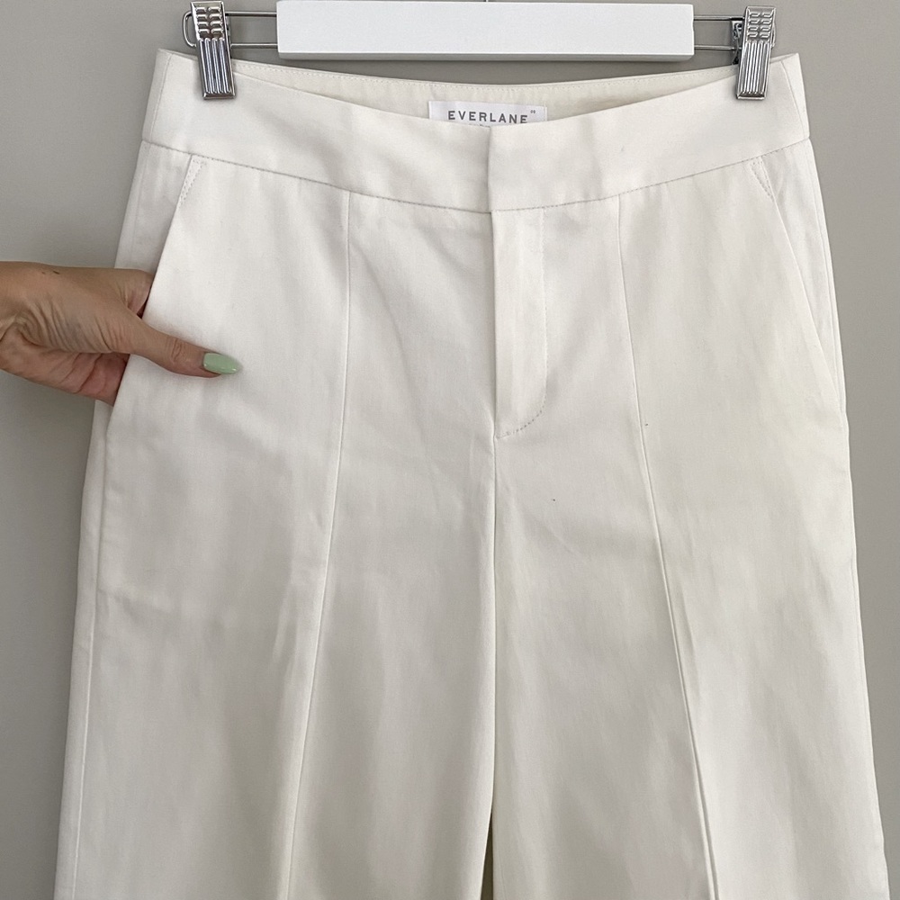 NWOT Everlane Limited Release: The Wide Leg Structure Pant White - Picture 9 of 16